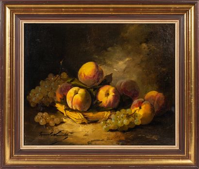 null Alfred Arthur BRUNEL DE NEUVILLE (1852-1941).

Natures mortes aux pommes et...
