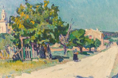 null Jean AUBERY (1880-1952).

Provence, le chemin.

Huile sur toile, signée en bas...