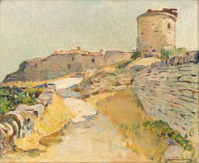 null Jean AUBERY (1880-1952).

Provence, paysage à la tour.

Huile sur toile, signée...