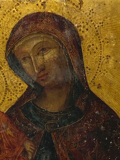 null Icône "Vierge Eleousa (de tendresse)". 

BALKANS, XIXème siècle.

La Mère de...