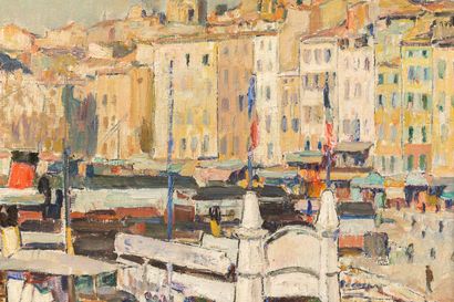 null Jean AUBERY (1880-1952).

Le port de Marseille.

Huile sur toile, signée en...