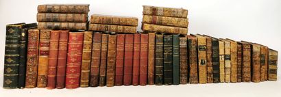 Lot d'ouvrages reliés et brochés des XVIIIème...