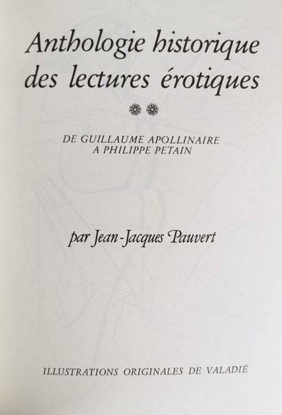 null PAUVERT (Jean-Jacques)

Anthologie historique des lectures érotiques de Sade...