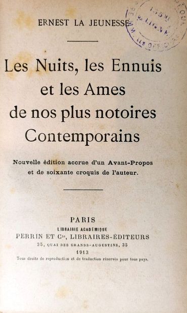 null Lot d'ouvrages reliés et brochés des XVIIIème et XIXème siècles, pour les reliures...