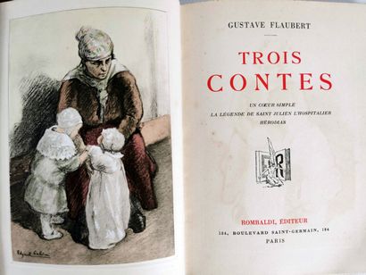 null Ensemble de deux ouvrages illustrés, textes de Gustave FLAUBERT comprenant :

-...