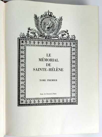 null Réunions d'ouvrages relatifs à NAPOLEON Ier comprenant :

- Le Mémorial de Saint-Hélène

Paris,...