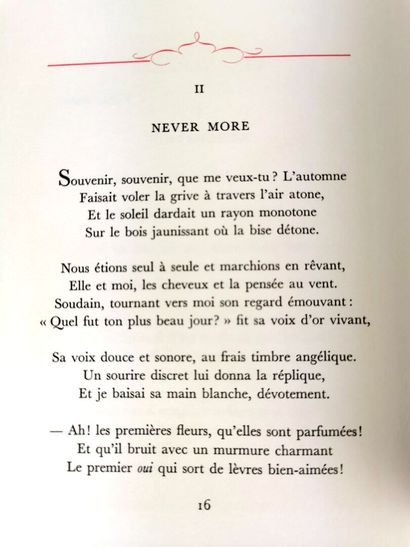null THOMAS (René William - ill.) et VERLAINE (Paul). 

Poésies complètes. 

Paris,...