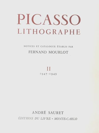 null MOURLOT (Fernand) et Picasso (Pablo - ill).

Picasso lithographe. 

Volume I...
