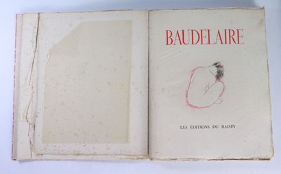 null BAUDELAIRE (Charles). 

[Poèmes]. S.l., Les Éditions du Raisin, n.d., 1945.

In-4,...