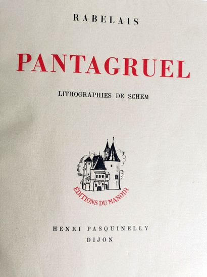 null RABELAIS (François) et SCHEM (ill).

Pantagruel.

Dijon, Editions du Manoir,...