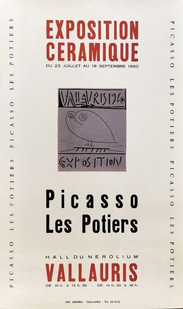 null Pablo PICASSO (1881-1973), d'après.

Réunion de quatre affiches d'exposition...