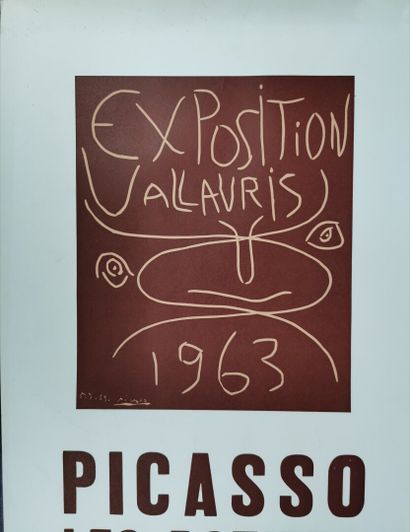 null Pablo PICASSO (1881-1973), d'après.

Réunion de quatre affiches d'exposition...