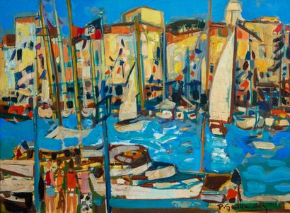 null Pierre GAILLARDOT (1910-2002).

Saint-Tropez.

Oil on canvas, signed lower right.

H_60,3...