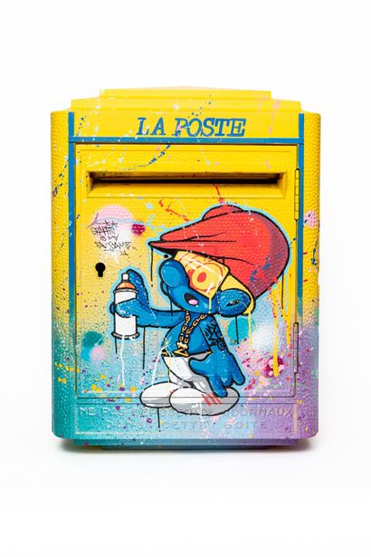null ZENOY (street art - William PINÇON dit, né en 1974).

Boîte aux lettres La Poste...