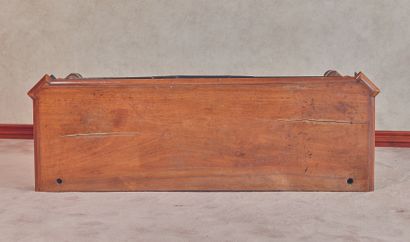 null 
Mahogany, mahogany veneer and blackened wood console.

Italy, Tuscany, circa...