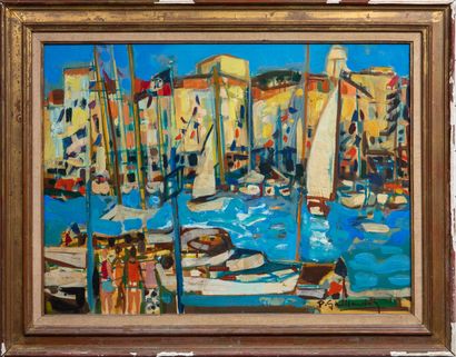 null Pierre GAILLARDOT (1910-2002).

Saint-Tropez.

Oil on canvas, signed lower right.

H_60,3...