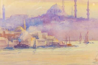 null Nikolaï SARAPHANOFF (XIXe-XXe siècle).

Istanbul.

Aquarelle sur papier, signée...