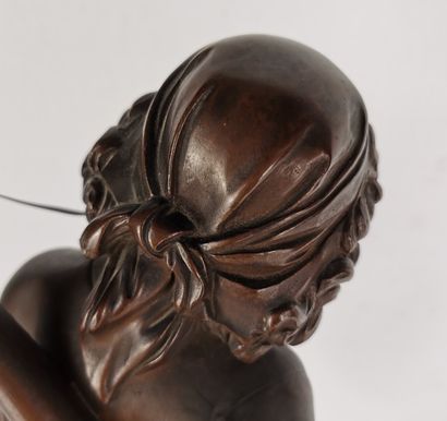 null Alexandre FALGUIERE (1831-1900).

Mignon.

Bronze sculpture, signed and titled.

H_48,5...