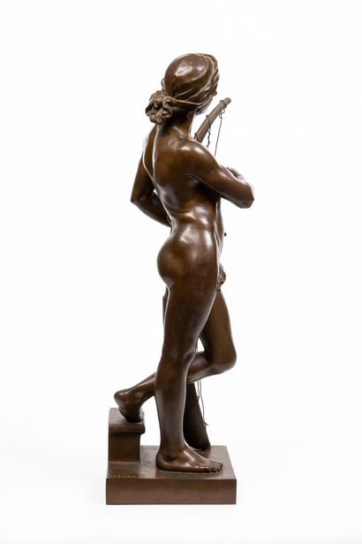 null Honoré ICARD (1845-1917).

David devant Saul.

Sculpture en bronze à patine...