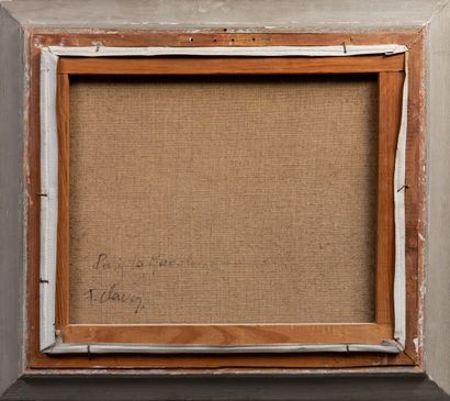 null Fernand CLAVER (1918-1961). 

La Madeleine, Paris. 

Huile sur toile, signée...