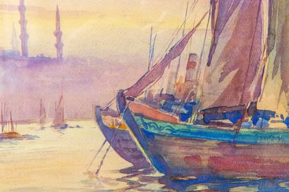 null Nikolai SARAPHANOFF (19th-20th century).

Istanbul.

Watercolour on paper, signed...