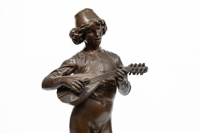 null Paul DUBOIS (1829-1905).

Le joueur de mandoline, 1865.

Sculpture en bronze...