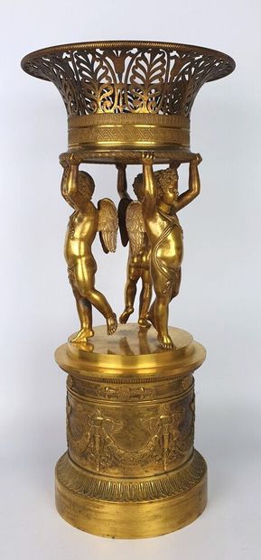 null Pierre Philippe THOMIRE (1751-1843), in the taste of.

A chased and gilded bronze...