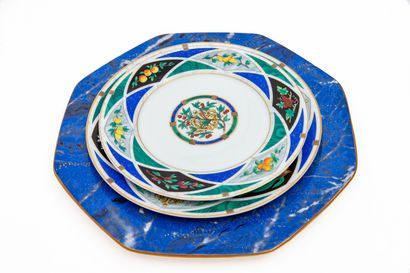 null LIMOGES for Christian DIOR. 

Part of a porcelain dinner service, "Dior icis"...