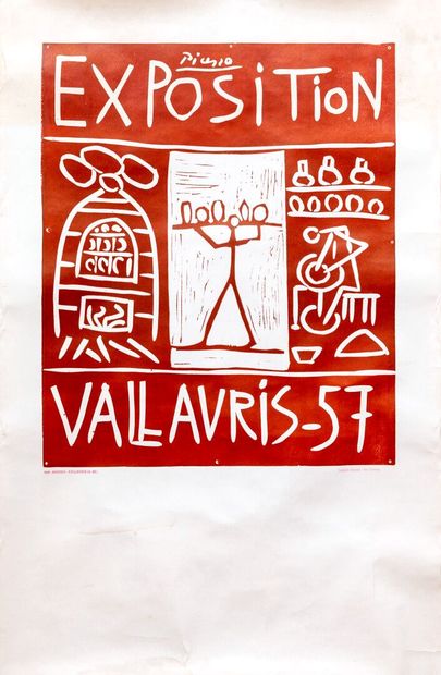 null Pablo PICASSO (1881-1973), after.

Vallauris Exhibition, 1957.

Exhibition poster...