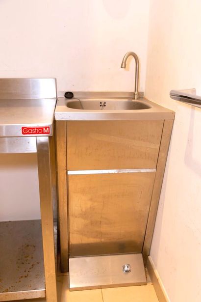 Stainless steel washbasin with femoral c...