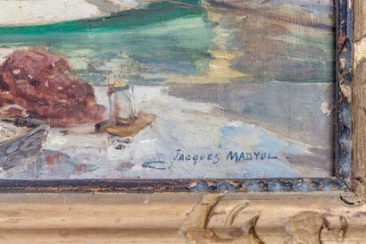 null Jacques MADYOL (1871-1950).

Retour de pêche, Quai Suffren, Saint-Tropez.

Huile...