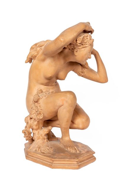 null Jean-Baptiste CARPEAUX (1827-1875).

Flore accroupie n°3.

Épreuve en terre...