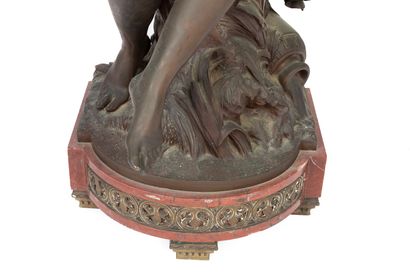 null Mathurin MOREAU (1822-1912). 

La Libellule. 

Sculpture en bronze à patine...