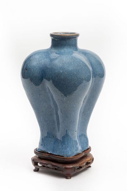 CHINE, dynastie Qing (1644-1911). 
Vase en...
