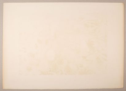 null LE PHO (1907-2001).

Jeunes femmes au jardin. 

Lithographie, signée au crayon...