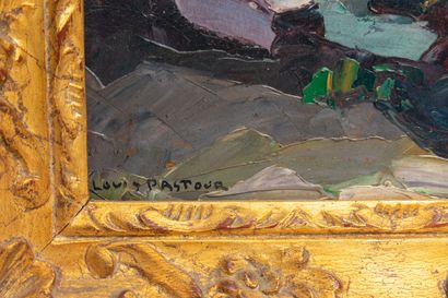 null Louis PASTOUR (1876-1948).

Nature morte aux anémones.

Huile sur panneau, signée...