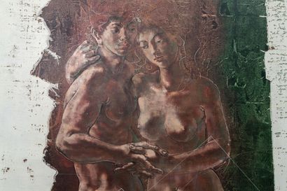 null Hans ERNI (Swiss painter, 1909-2015).

Equilibrium.

Tempera on canvas, signed...