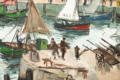 null Fernand HERBO (1905-1995).

The basin in Honfleur.

Oil on canvas, signed lower...