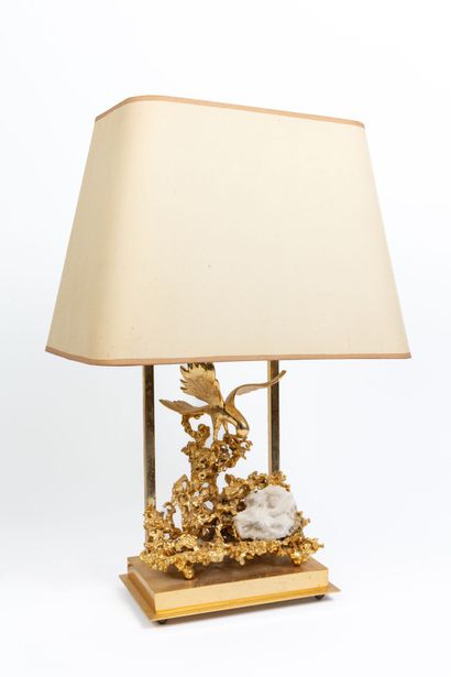 null Claude Victor BOELTZ (born in 1937).

Lamp stand in gilded bronze representing...