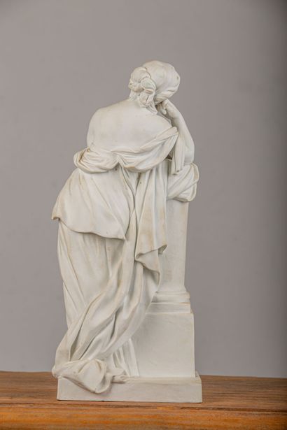 null SÈVRES.

Allegory of the mediation.

Statue in cookie, signed LR for Le Riche.

The...