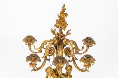null Henri PICARD (actif entre 1831 et 1864).

Important candélabre en bronze doré...