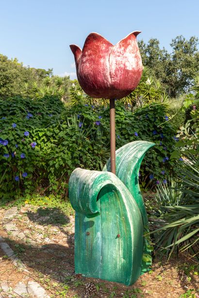 null Jacky COVILLE (né en 1936).

Tulipe géante.

Sculpture monumentale en polyester...