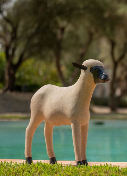 null 
François-Xavier LALANNE (1927-2008).




Agneau, 1997.




Épreuve en bronze...