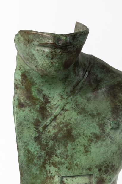 null Igor MITORAJ (1944-2014).

Bust of Asclepios.

Sculpture in bronze with antique...