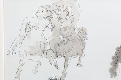 null 
Hans ERNI (Swiss painter, 1909-2015).




Erotic horses.




Lithograph, signed...