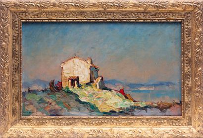 null Louis PASTOUR (1876-1948).

Le Mas ensoleillé, Le Croûton (Juan-les-Pins).

Huile...