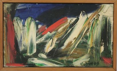 null Orhon MUBIN (1924-1982).

Composition.

Huile sur toile, signée en bas à droite...