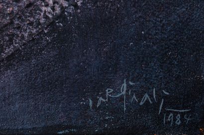 null Franco CARDINALI (1926-1985).

Cercle.

Huile sur toile, signée en bas à droite...