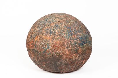 null Anita TULLIO (1935-2014).

Sphere.

Important blue and red enamelled ceramic...