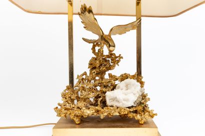 null Claude Victor BOELTZ (born in 1937).

Lamp stand in gilded bronze representing...